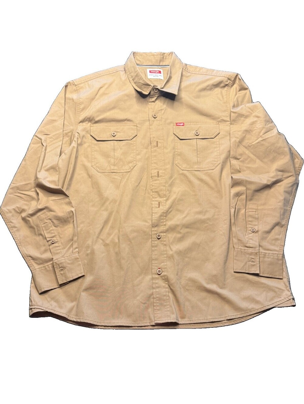 Wrangler Men's Relaxed Fit Long Sleeve Woven Shirt Size XL